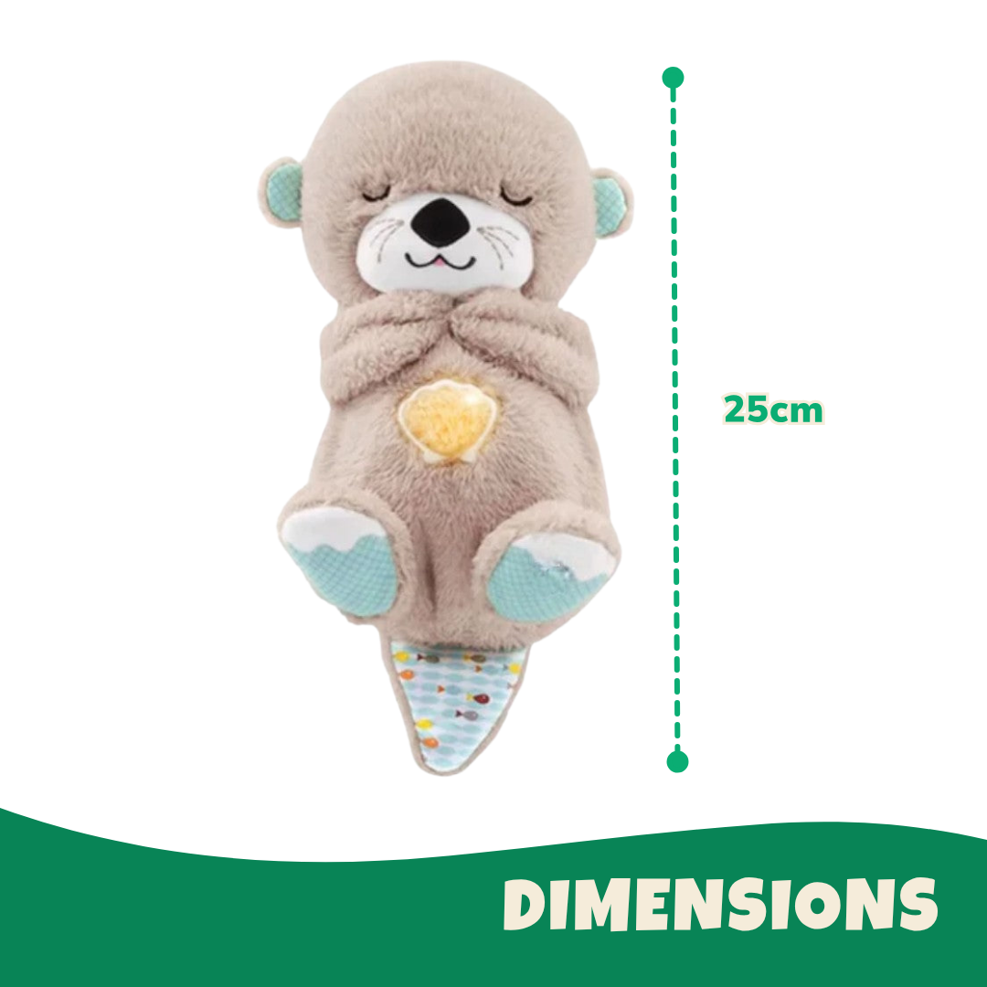 Peluche Loutre avec Veilleuse et Sons Compagnon de Sommeil Pour Bébé