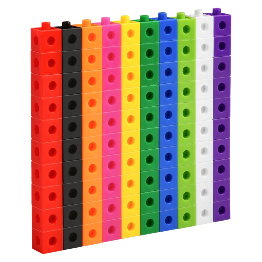 Kit de 100 cubes d'apprentissage mathématiques