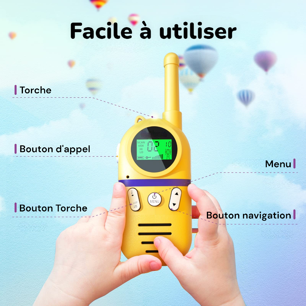 Talkie Walkie Pour Enfants Rechargeable