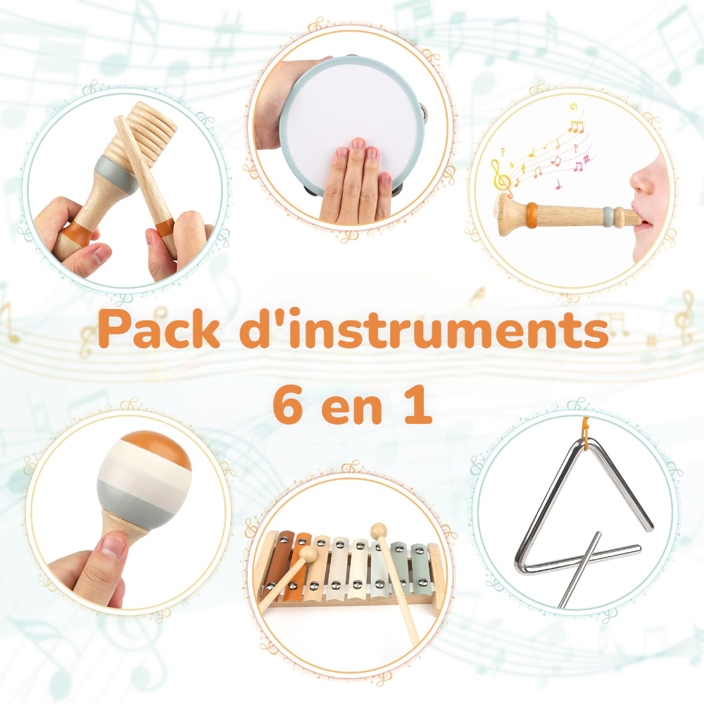 Kit Montessori - Pack de 6 Instruments