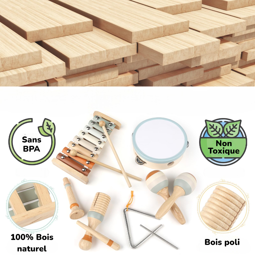 Kit Montessori - Pack de 6 Instruments