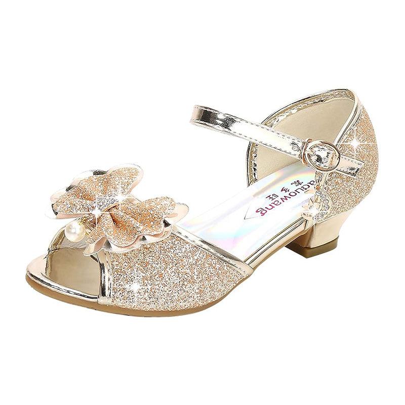 Chaussures Paillettes Argenté de Princesse Cendrillon