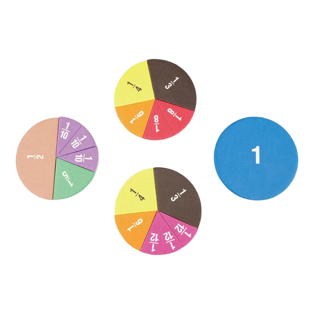 Montessori - Pack de 51 pièces de fractions mathématiques