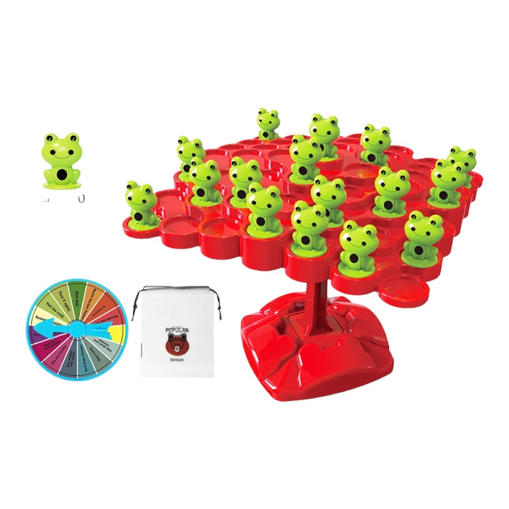 Montessori - Jeu d'équilibre avec arbre et grenouille