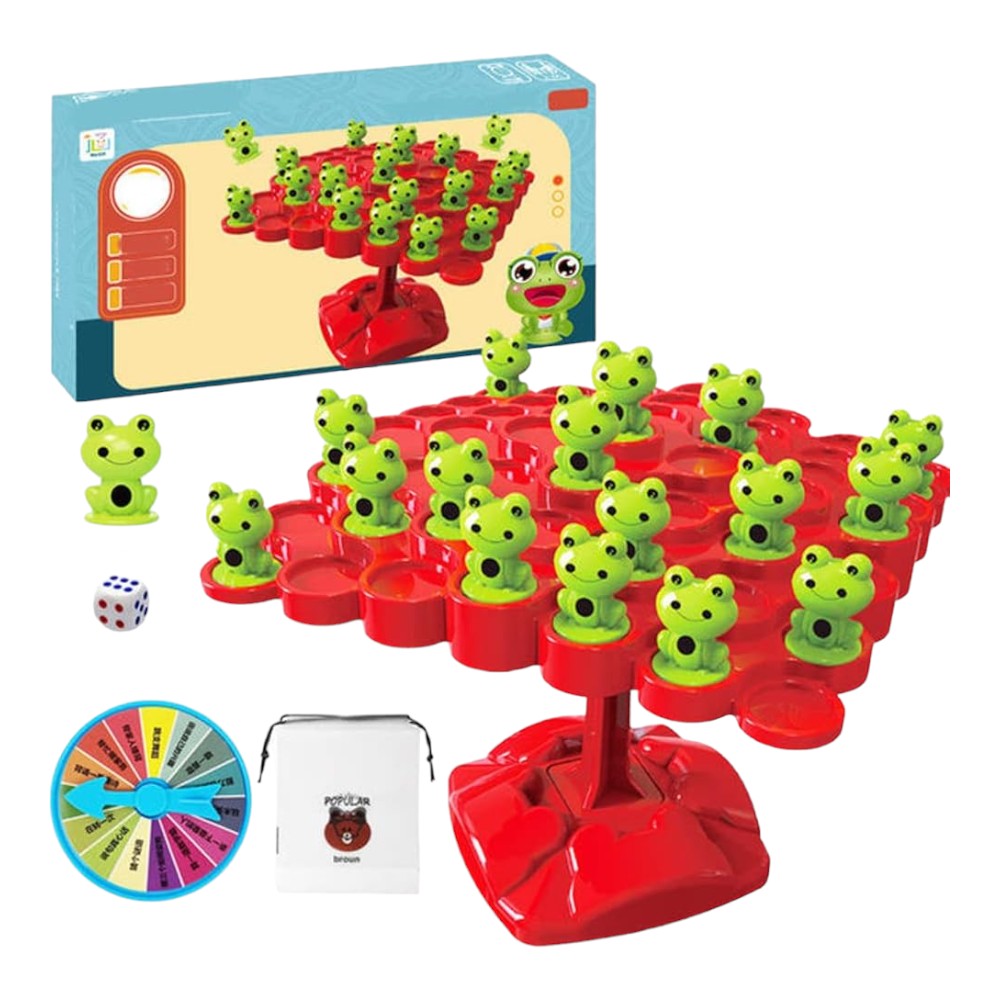Montessori - Jeu d'équilibre avec arbre et grenouille