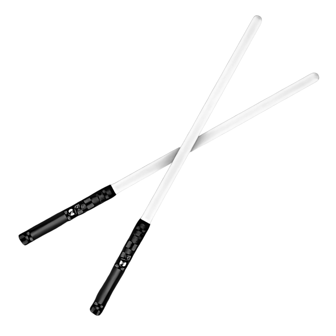 Lot de 2 Sabres Laser Manche Métal, 15 Couleurs, 10 Sons Épiques